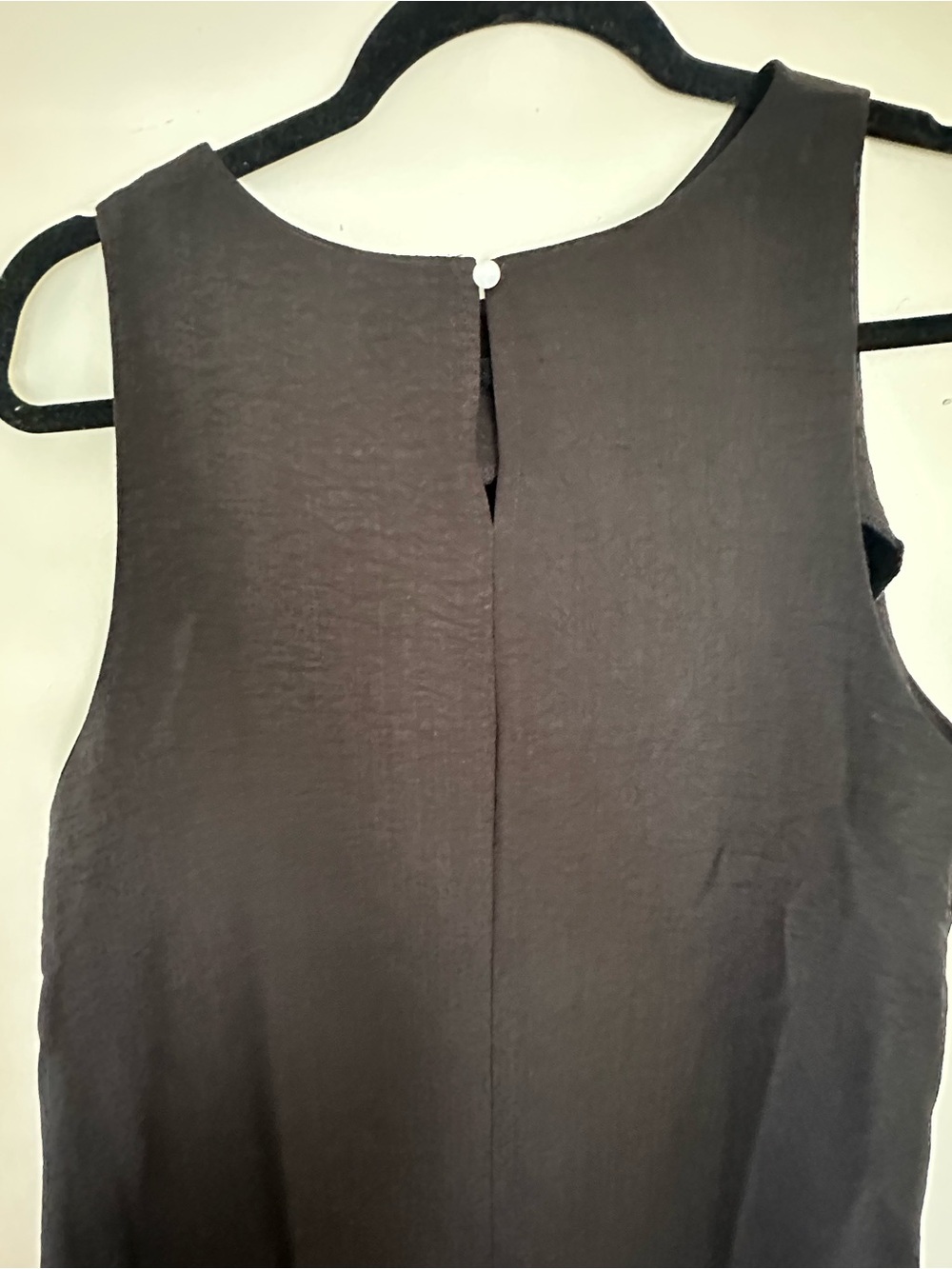 Black Swing Dress | Size Large | Minimalist Sleeveless Shift Dress - Picture 6 of 7